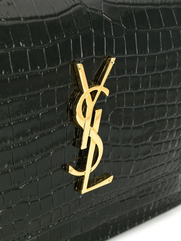 Saint Laurent Sunset crocodile-embossed mini bag - Image 4