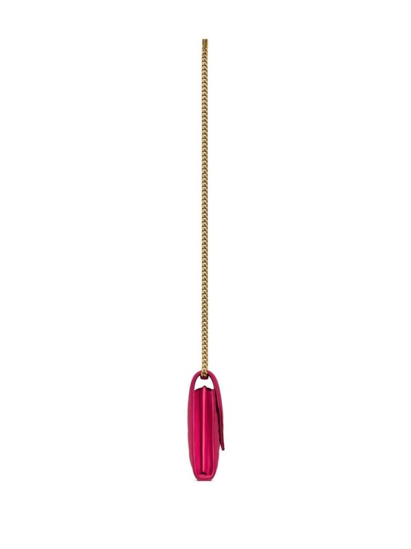Saint Laurent matelassé logo-plaque envelope bag - Image 4