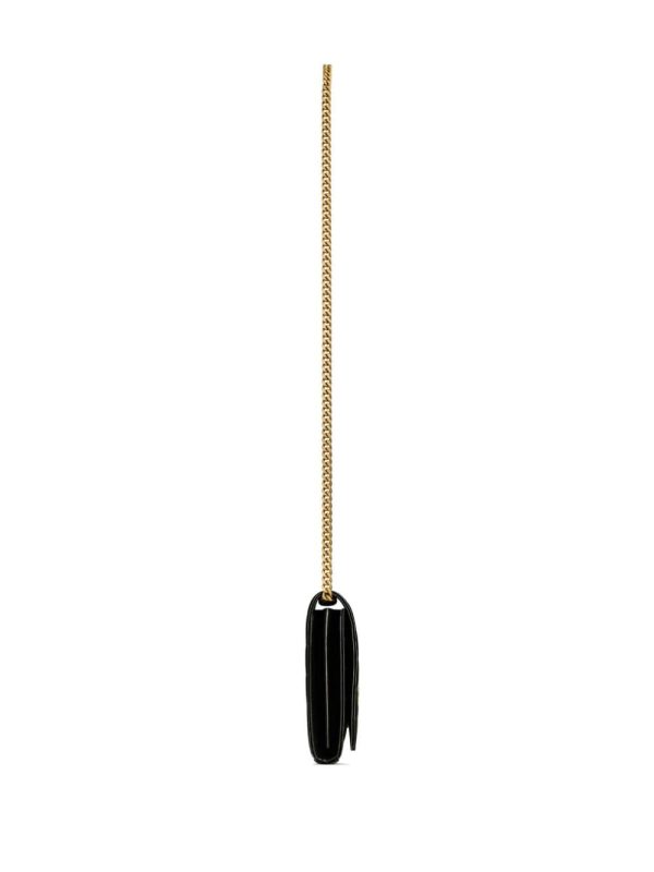 Saint Laurent Cassandre matelassé leather chain wallet - Image 4
