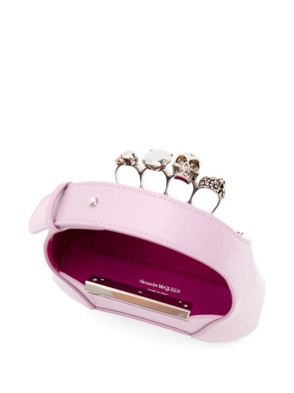 Alexander McQueen Jewelled Hobo leather mini bag - Image 3