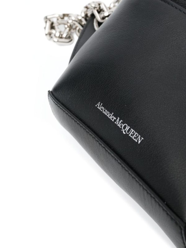 Alexander McQueen logo-print leather belt bag - Image 4