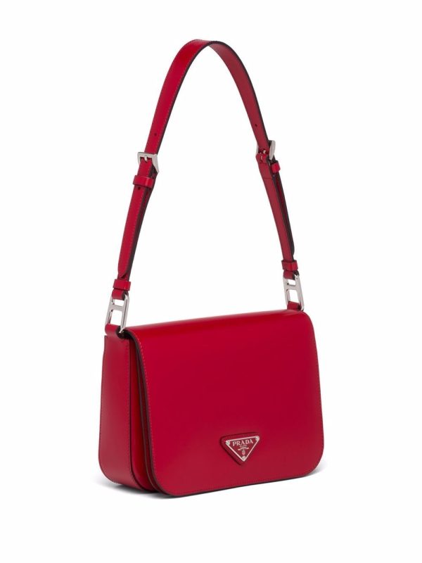 Prada brushed leather shoulder bag - Image 4