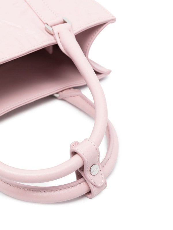 Prada logo-plaque crinkle-effect tote bag - Image 4