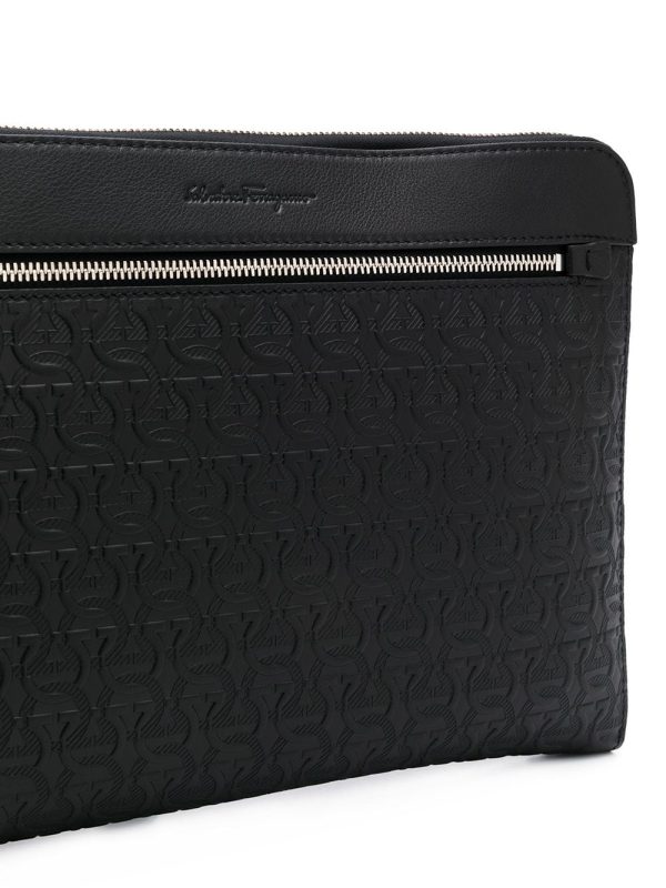Ferragamo monogram-pattern clutch bag - Image 4