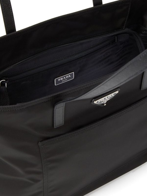 Prada Re-Nylon embroidered tote bag - Image 4
