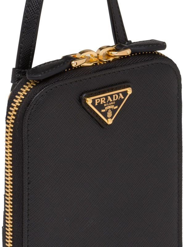 Prada logo-plaque mini bag - Image 4