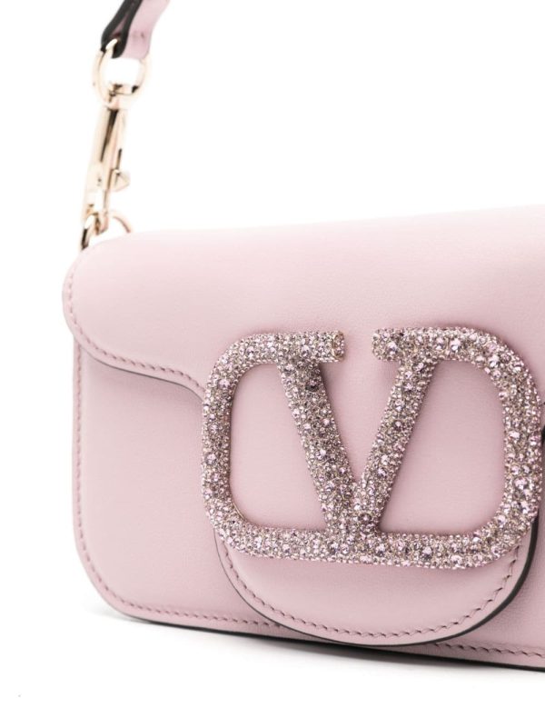 Valentino Garavani Locò crystal-embellished shoulder bag - Image 3