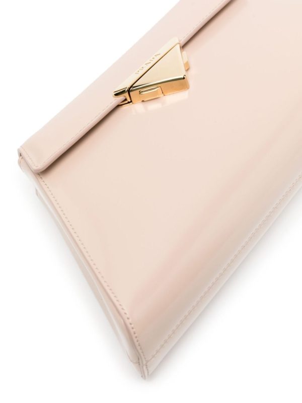 Prada logo-buckle leather shoulder bag - Image 4