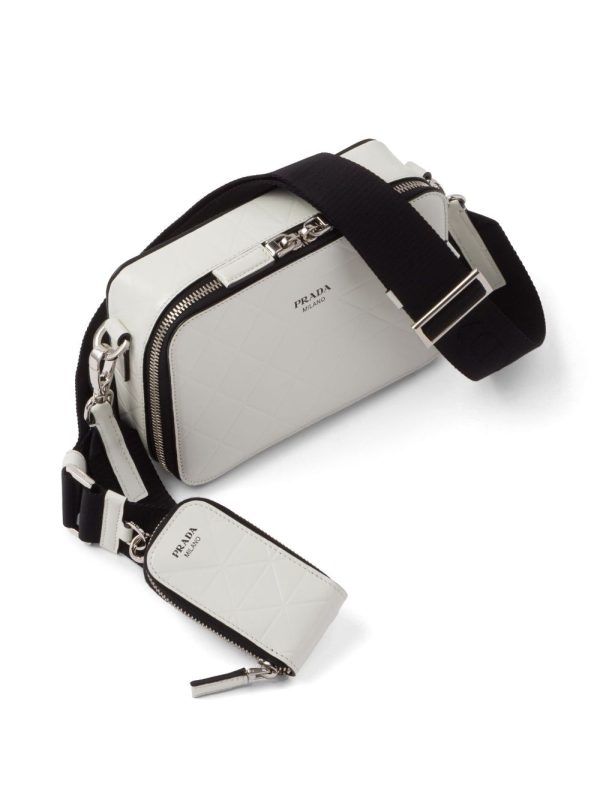 Prada Brique embossed leather shoulder bag - Image 4