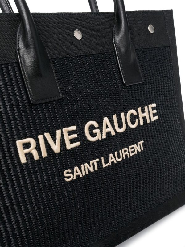 Saint Laurent Rive Gauche woven tote bag - Image 4