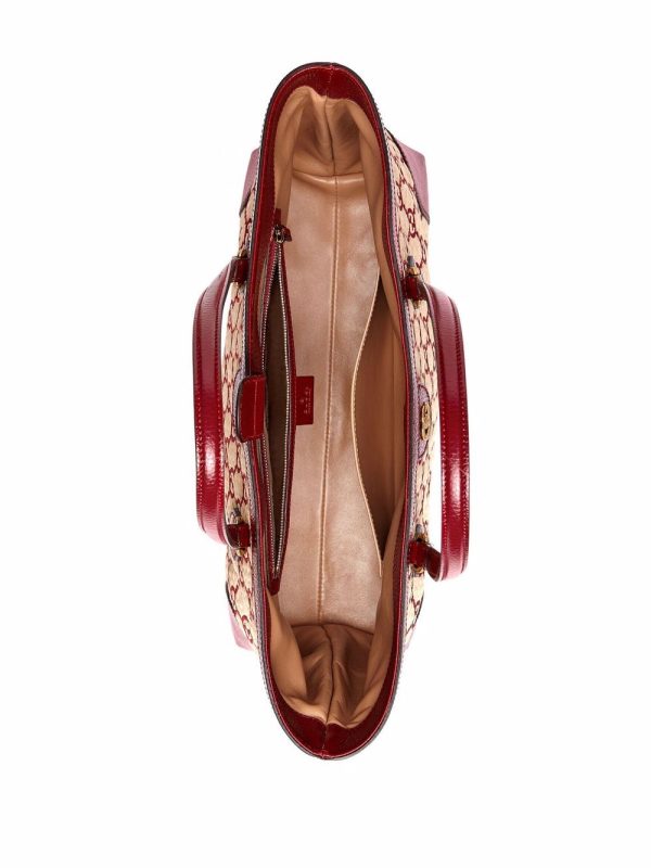 Gucci Ophidia GG straw tote bag - Image 4