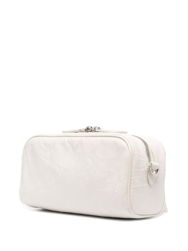 Prada logo-plaque leather shoulder bag - Image 4