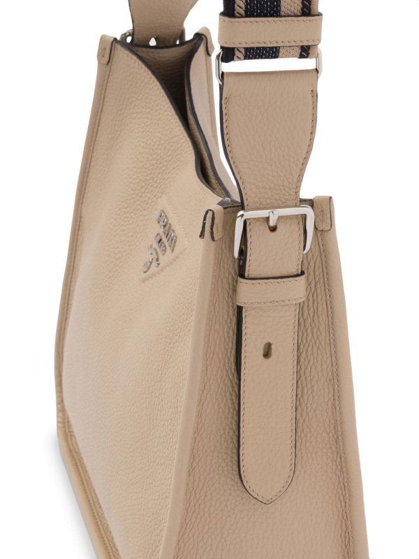 Prada triangle-logo hobo shoulder bag - Image 4