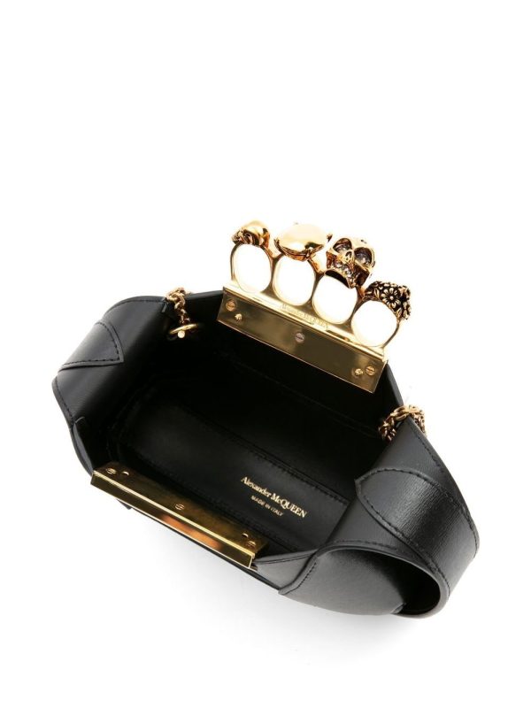 Alexander McQueen Jewelled Hobo leather mini bag - Image 3