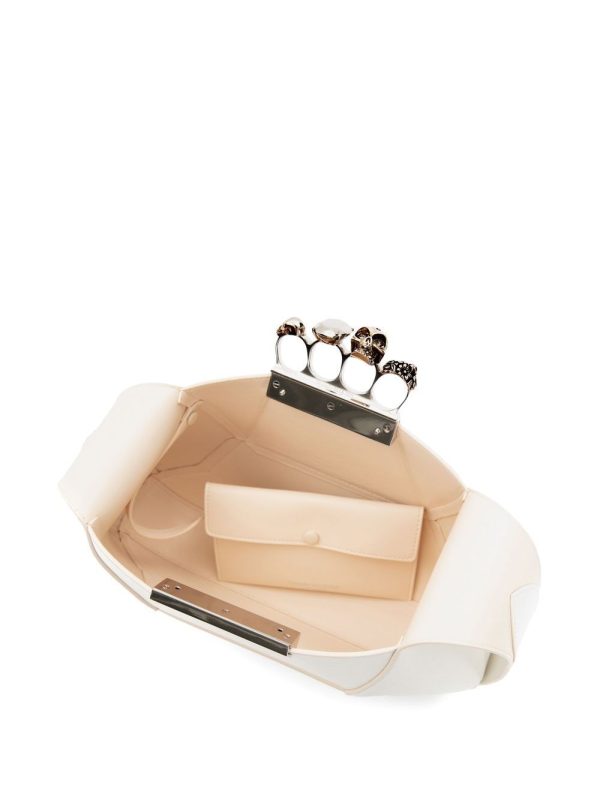Alexander McQueen Jewelled Hobo leather tote bag - Image 3
