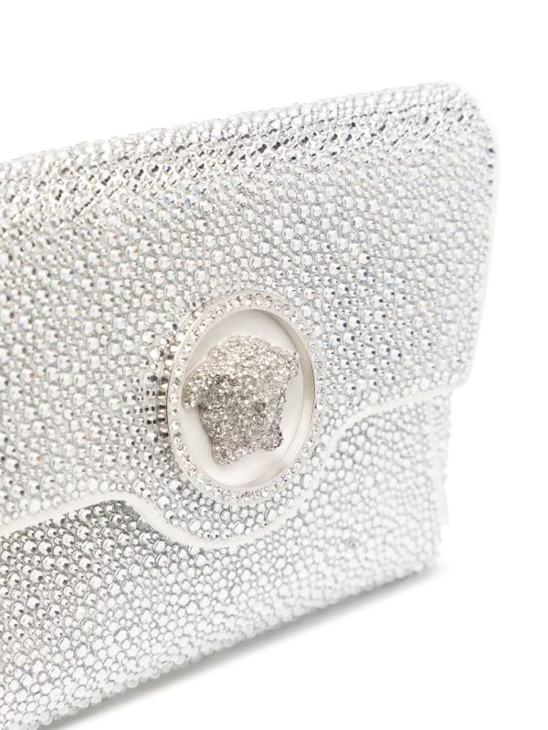 Versace La Medusa crystal envelope clutch - Image 5