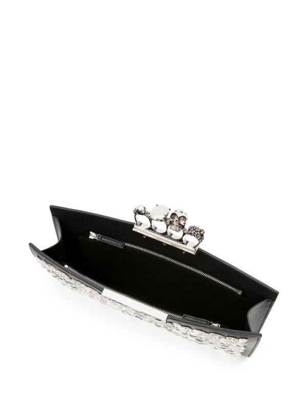 Alexander McQueen Jewelled Flat crystal-embellished clutch bag - Image 2