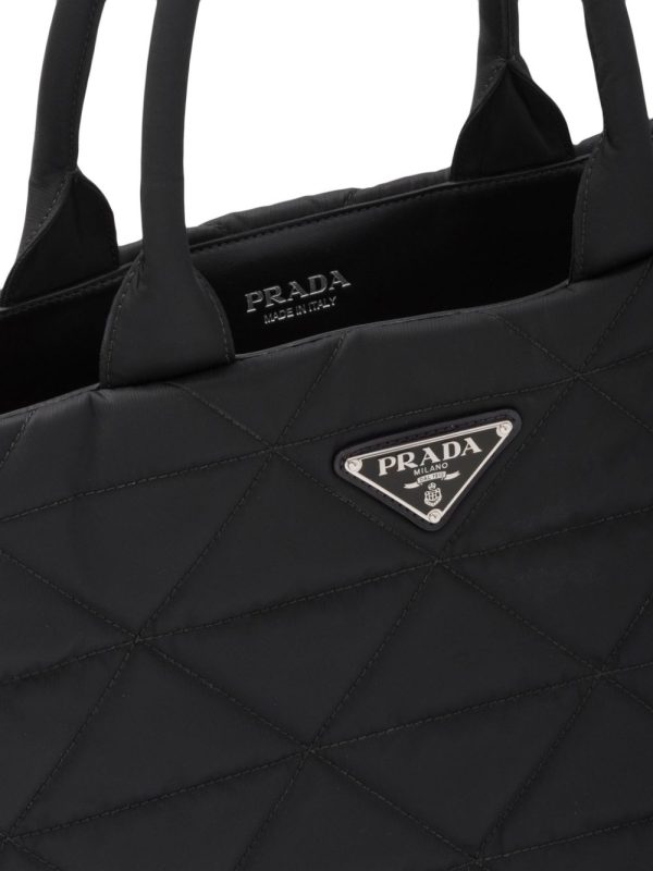 Prada Re-Nylon triangle logo tote bag - Image 4
