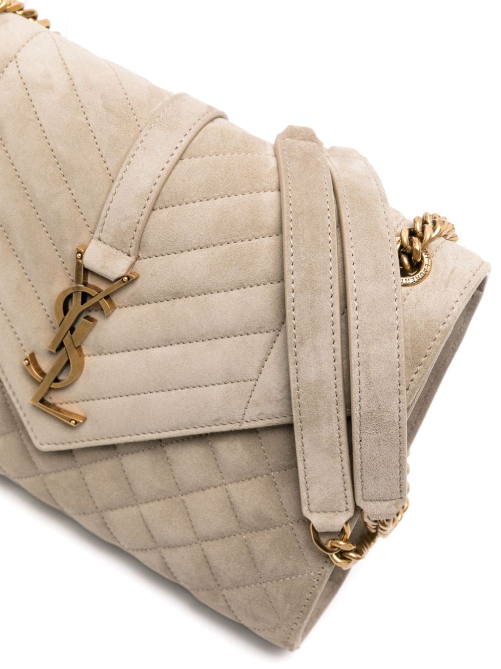 Saint Laurent medium Envelope suede shoulder bag - Image 4
