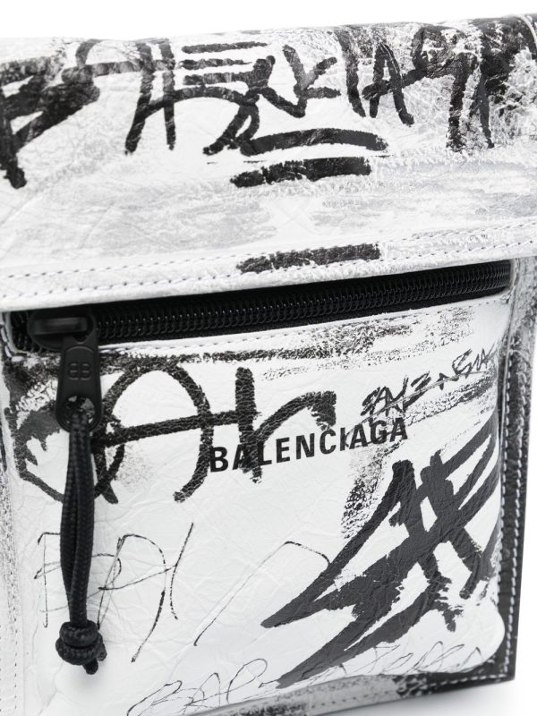 Balenciaga small Explored Graffiti messenger bag - Image 4