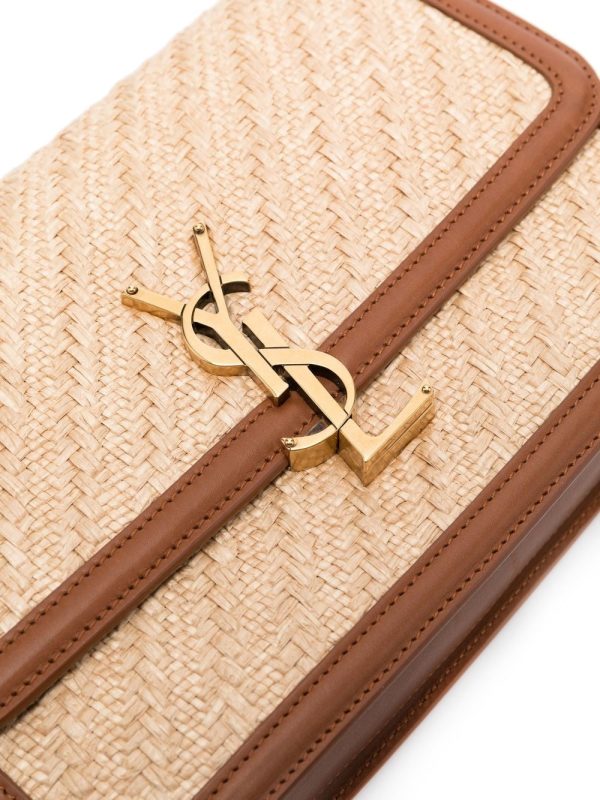 Saint Laurent Solferino raffia shoulder bag - Image 4
