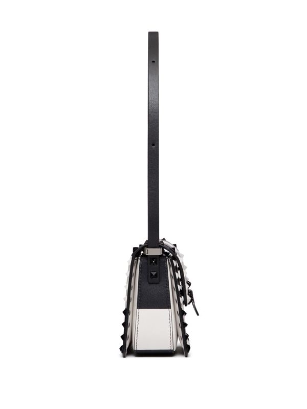Valentino Garavani small Rockstud23 chess-print shoulder bag - Image 4
