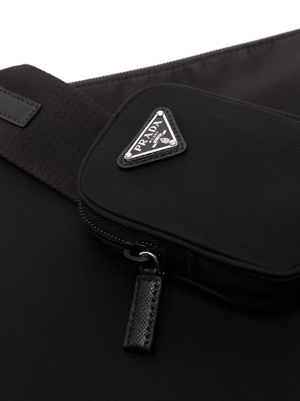 Prada logo-plaque shoulder bag - Image 4