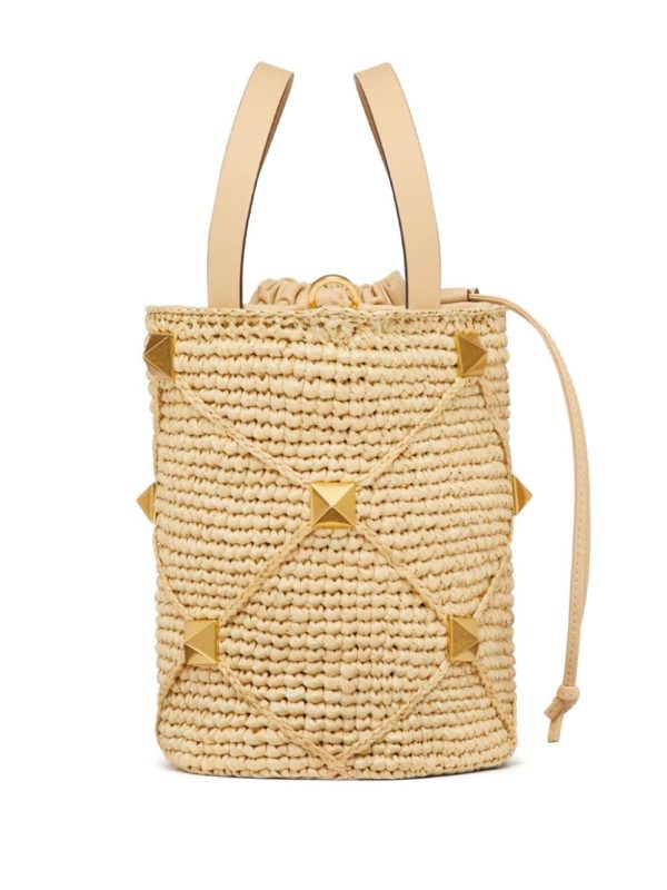 Valentino Garavani Roman Stud interwoven bucket bag - Image 5