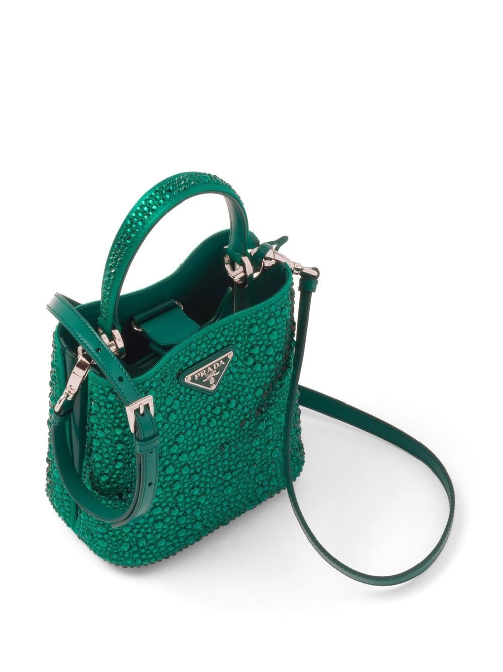 Prada Panier crystal-embellished tote bag - Image 4