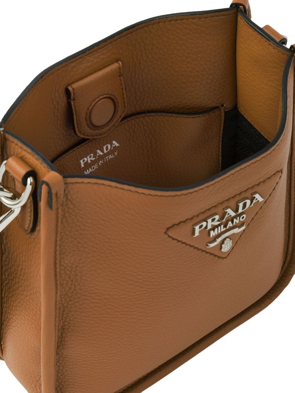 Prada mini logo-plaque shoulder bag - Image 5