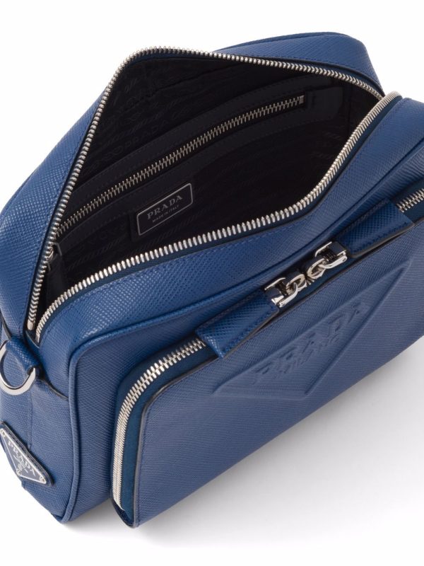 Prada logo-embossed Saffiano leather bag - Image 5