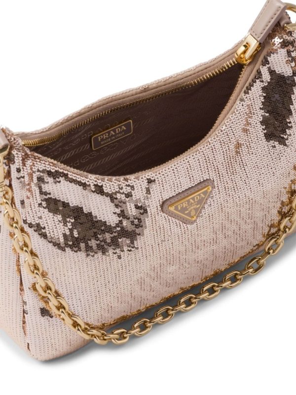 Prada Re-Nylon sequinned mini bag - Image 5