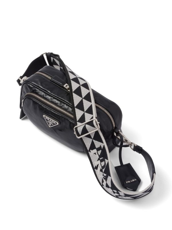 Prada logo-plaque shoulder bag - Image 5