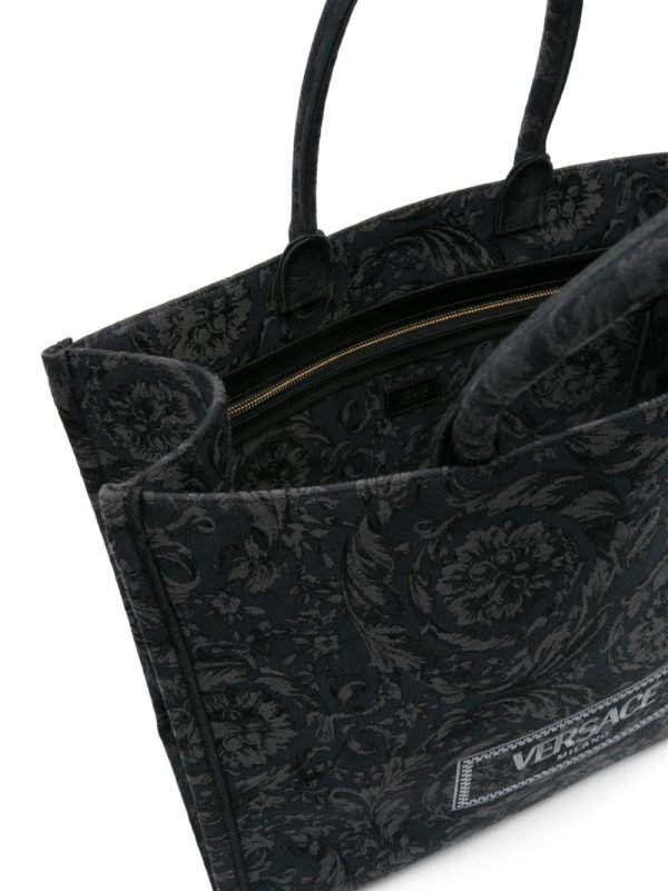 Versace Barocco Athena jacquard canvas tote bag - Image 5