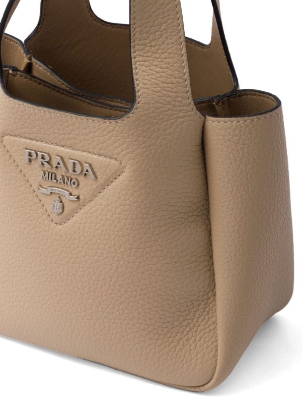 Prada logo-plaque tote bag - Image 5