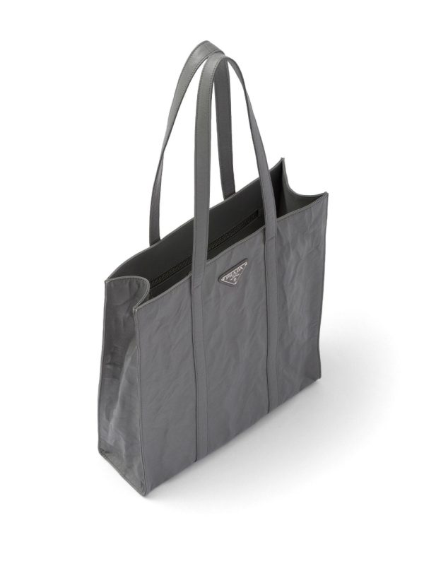Prada logo-plaque tote bag - Image 5