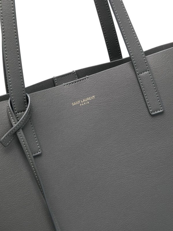 Saint Laurent logo-stamp leather tote bag - Image 5