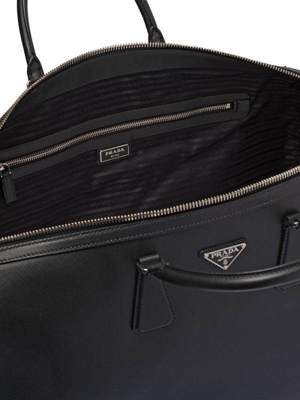 Prada Saffiano leather duffle bag - Image 5
