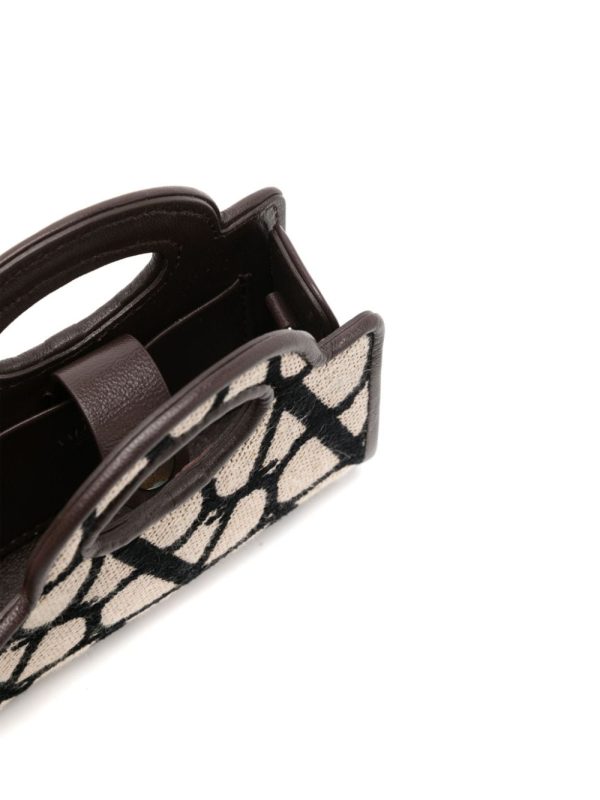 Valentino Garavani micro Le Troisième monogram-jacquard tote bag - Image 5