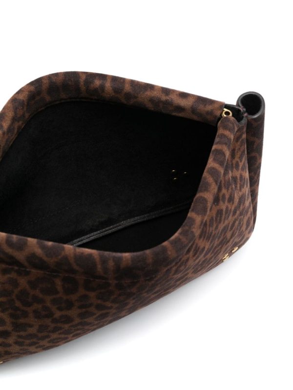 Jérôme Dreyfuss Clap L leopard-print clutch bag - Image 5
