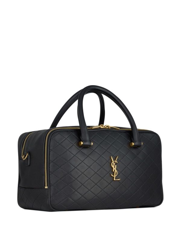 Saint Laurent Lyia quilted leather duffle bag - Image 5