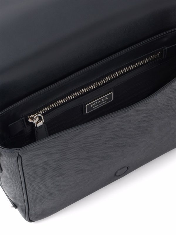 Prada logo-embossed Saffiano leather bag - Image 5