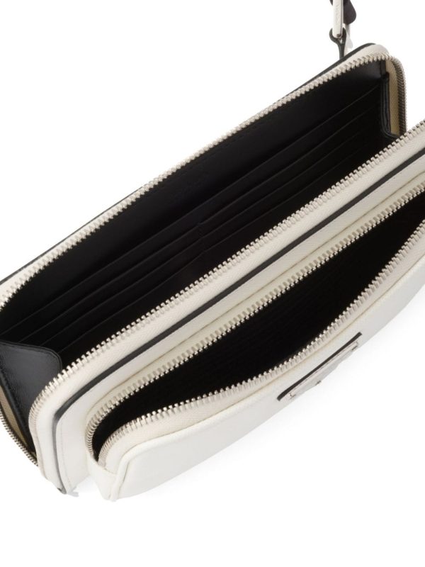 Prada logo-plaque leather messenger bag - Image 5