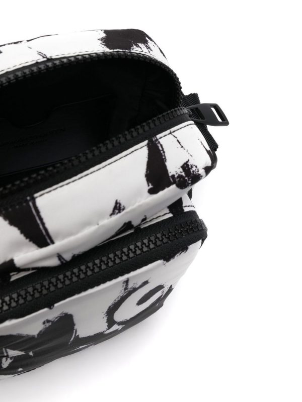Alexander McQueen Graffiti-print mini messenger bag - Image 2