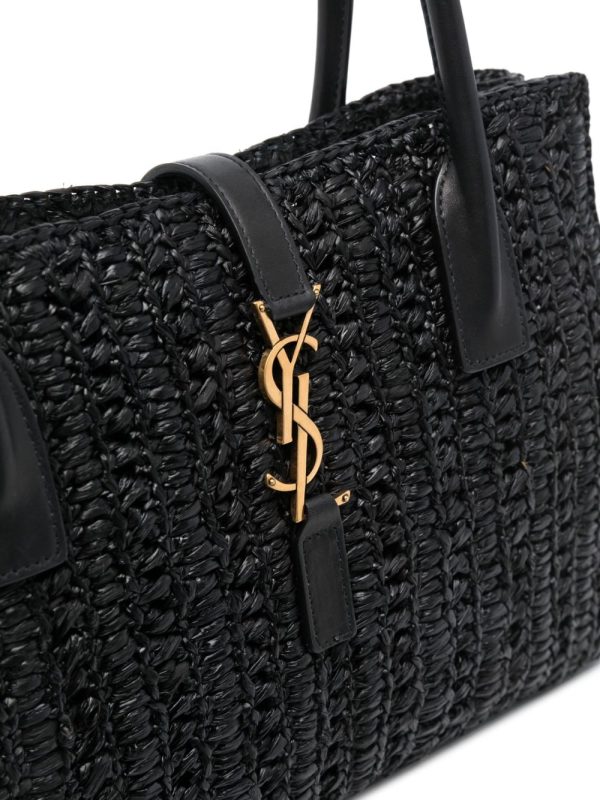 Saint Laurent Panier raffia tote bag - Image 5