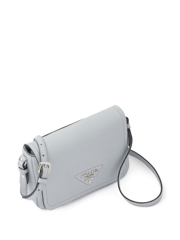 Prada logo-plaque leather shoulder bag - Image 5