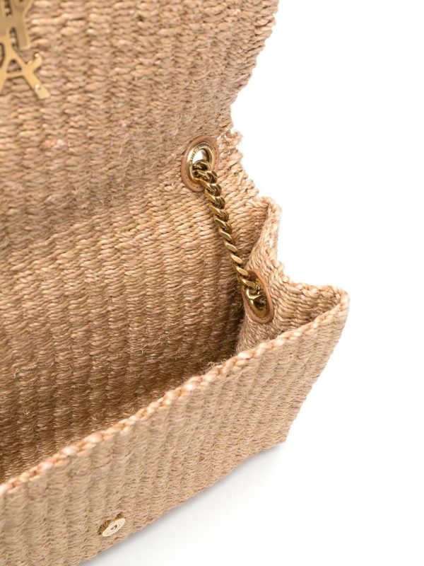 Saint Laurent Kate raffia shoulder bag - Image 5