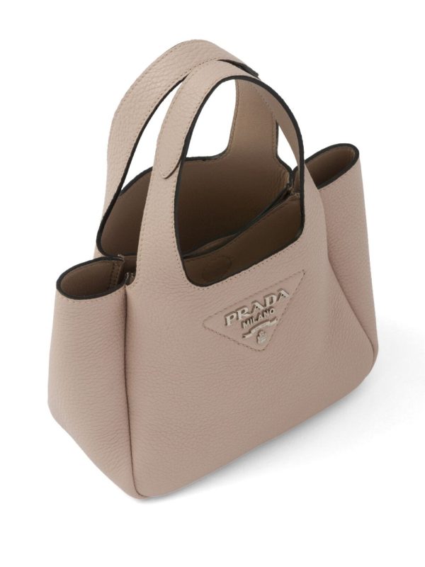 Prada logo-plaque tote bag - Image 5