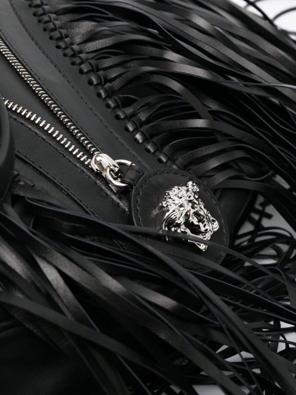 Versace Repeat fringed shoulder bag - Image 5