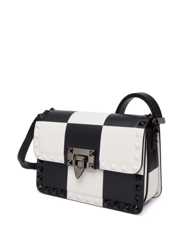 Valentino Garavani small Rockstud23 chess-print shoulder bag - Image 5